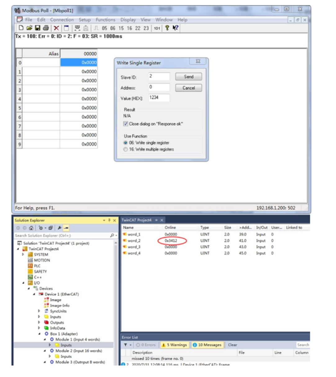  Modbus tcp转ETHERCAT在Modbus软件中的配置方法(图11)