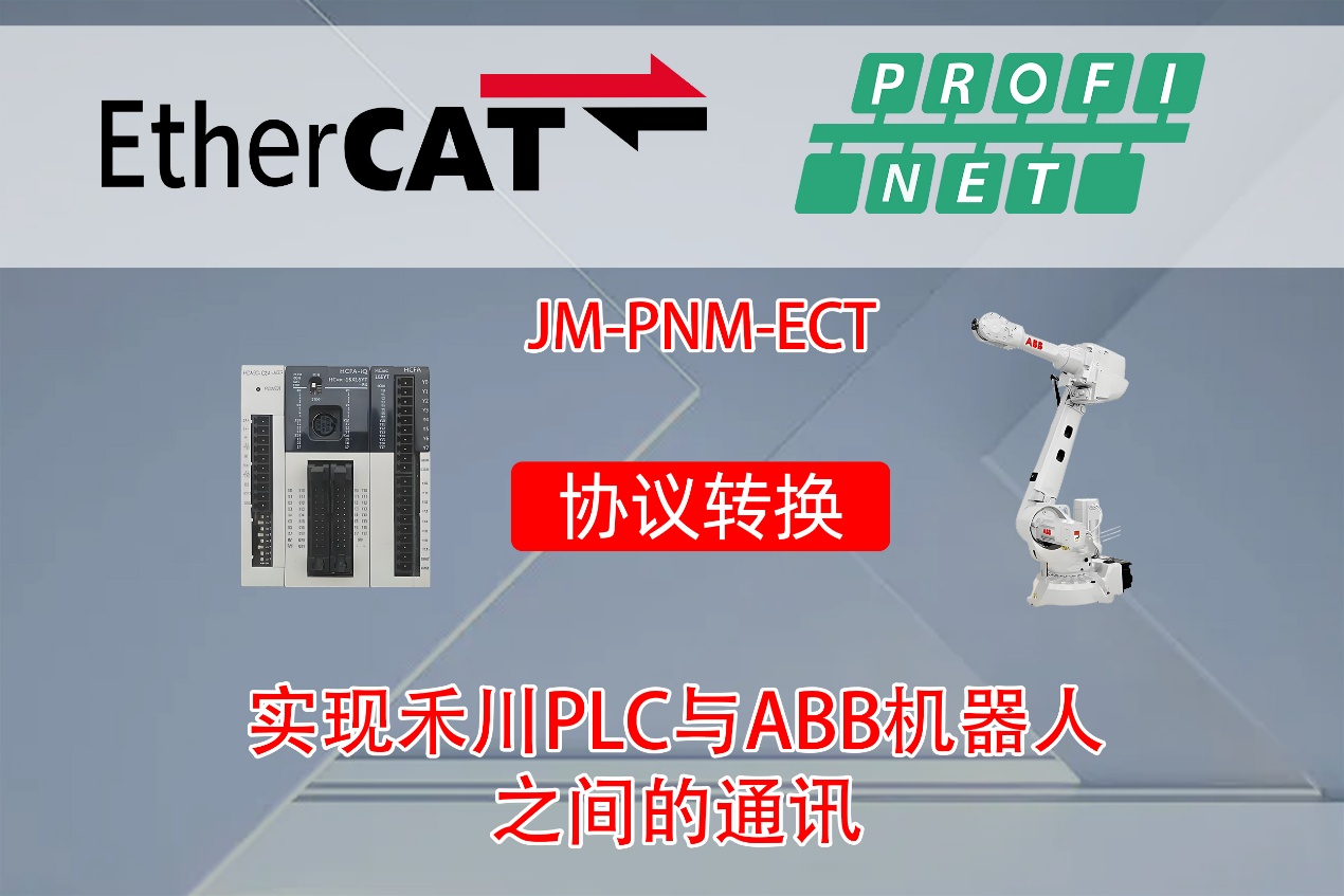 ProfiNet转EtherCAT协议转换网关实现禾川M485系列PLC与ABB的IRB1200系列机器人的配置案例(图2)