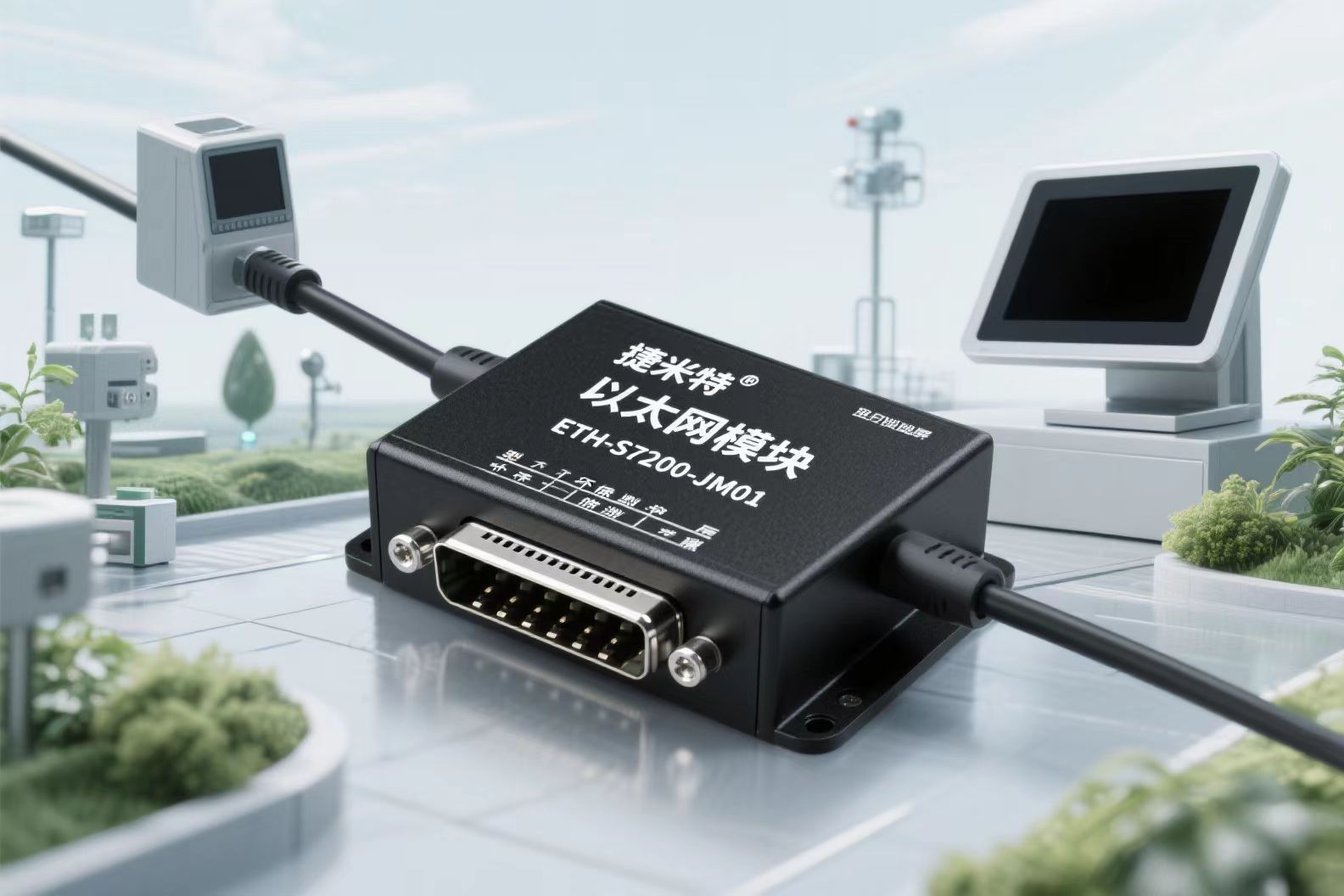 西门子 S7-200 PLC借助于PPI以太网通讯模块与上位机通讯实现触摸屏监控环保监测设备的应用配置案例(图2)