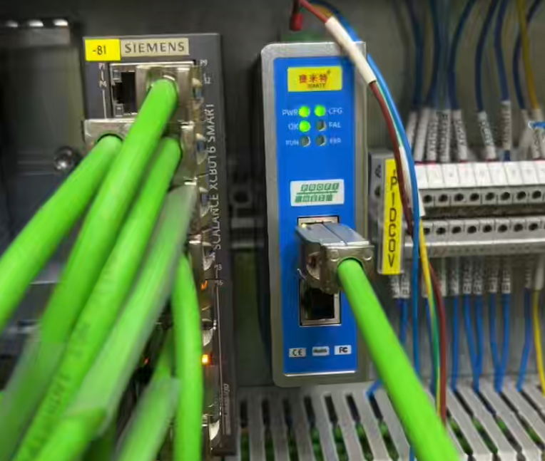 锅炉厂房里西门子PLC使用转CCLKIE智能网关与三菱PLC进行通讯解决方案案例(图6)