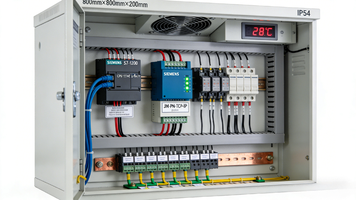 Profinet转Modbus TCP 网关实现西门子1200PLC与打标卡稳定通讯(图4)