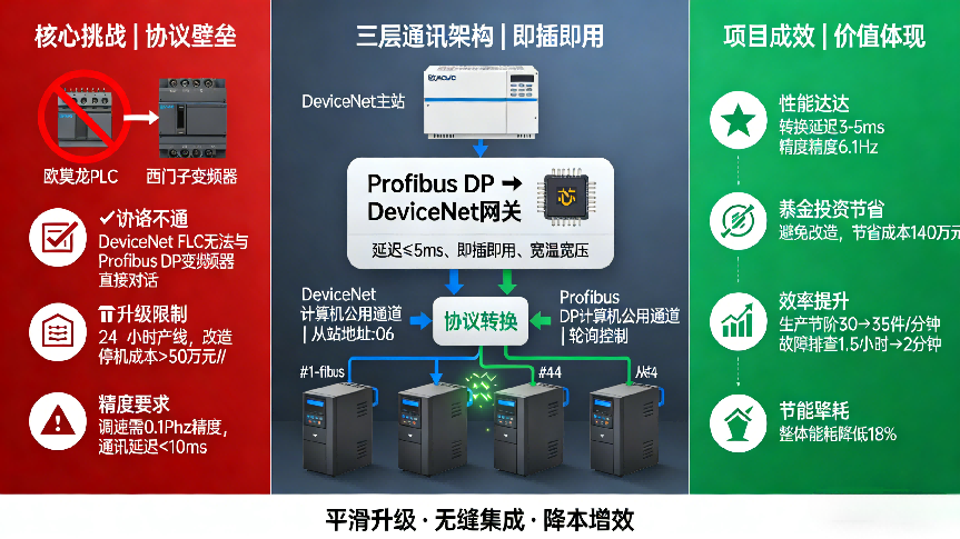 Profibus DP转DeviceNet协议转换网关：变频器与欧姆龙PLC的无缝互联案例(图5)