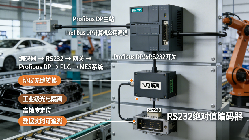 Profibus DP转RS232网关实现汽车零部件装配线编码器设备通信(图2)