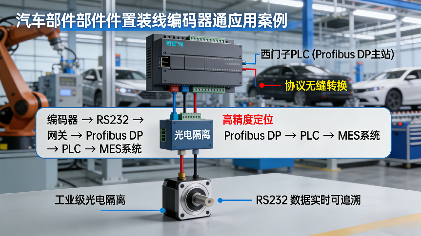 Profibus DP转RS232网关实现汽车零部件装配线编码器设备通信(图4)