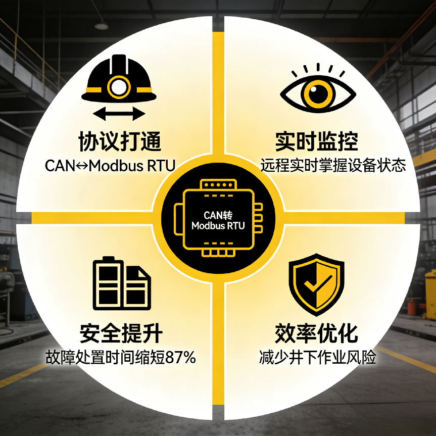 ModbusRTU转CAN矿山井下上位机与变频器通讯应用案例(图4)