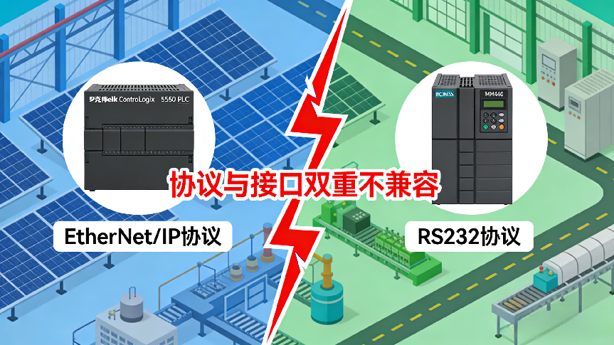 EtherNet/IP转RS232网关实现光伏产线罗克韦尔PLC与变频器通讯(图4)