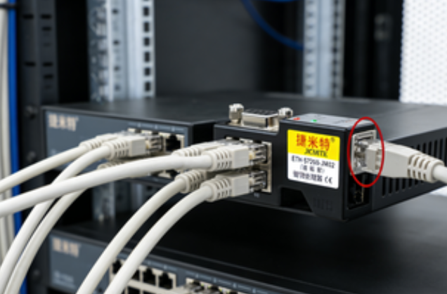 西门子200smart PLC通过串口转以太网模块同时连接国产触摸屏与研华上位机实现多设备并行通讯案例  (图3)