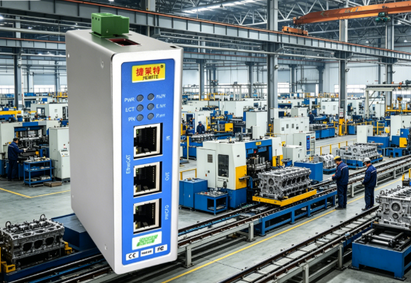ProfiNet转EtherCAT工业网关实现倍福CX5140与西门子ET200SP数字量模块采集发动机缸体加工信号(图5)