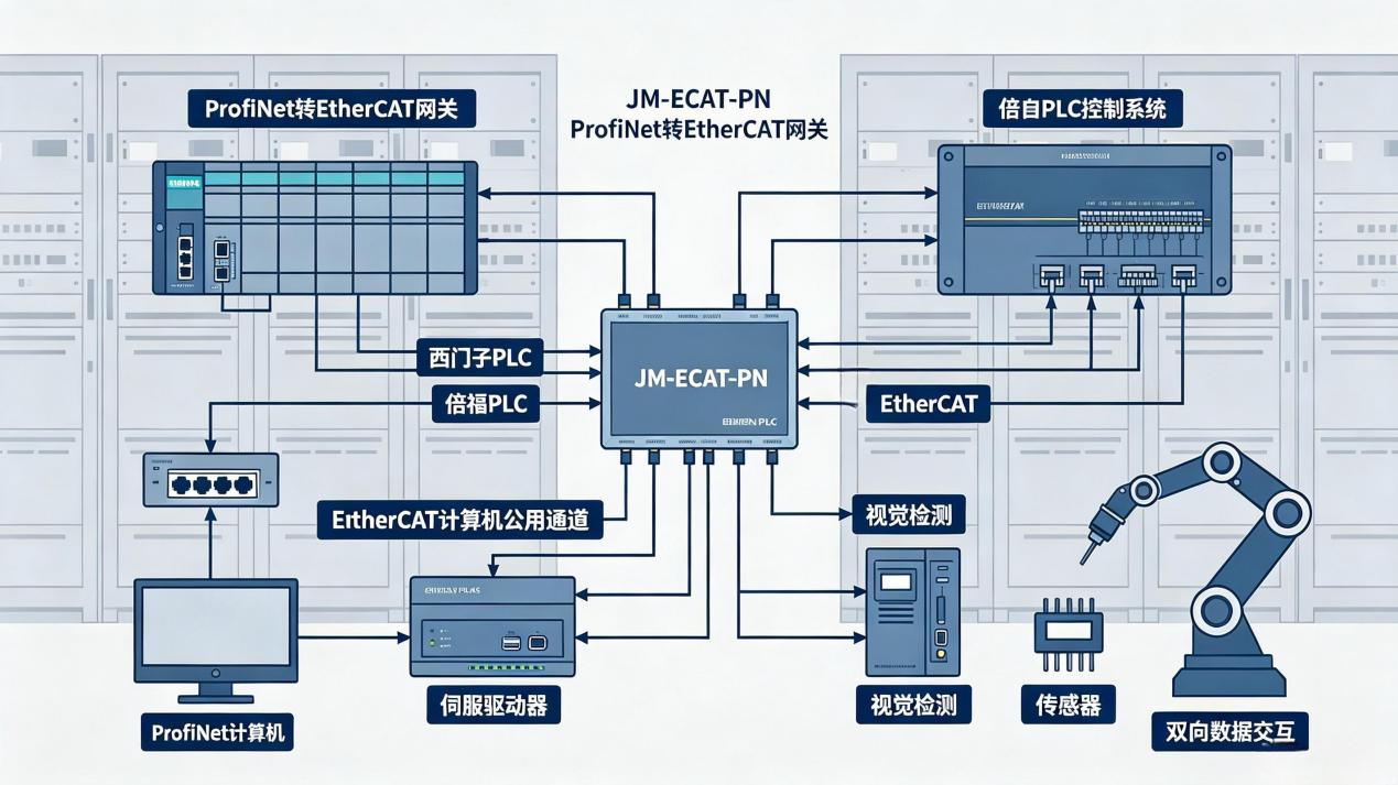 ProfiNet转EtherCAT网关实现西门子S7-1500与倍福CX系列PLC实时通讯应用案例(图2)