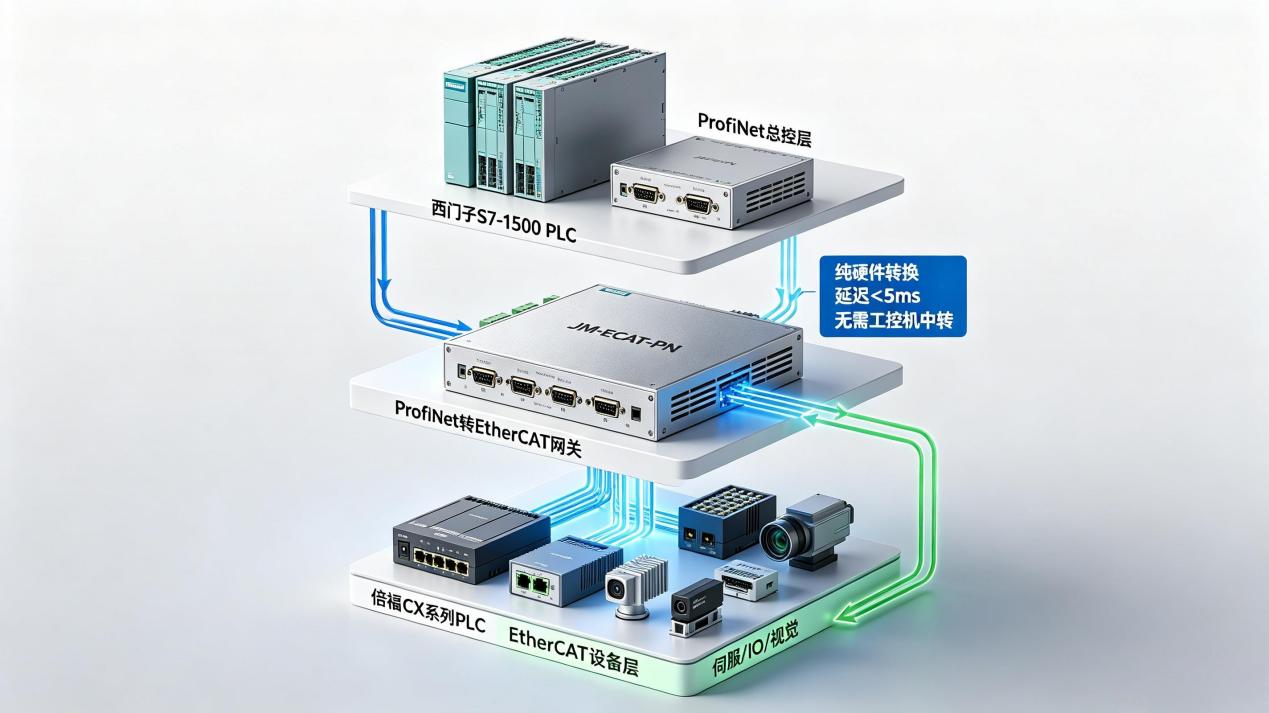 ProfiNet转EtherCAT网关实现西门子S7-1500与倍福CX系列PLC实时通讯应用案例(图5)