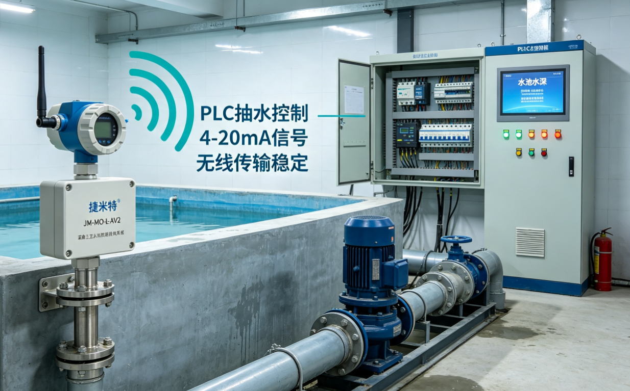 水池水深模拟量无线联动PLC抽水控制应用案例(图4)